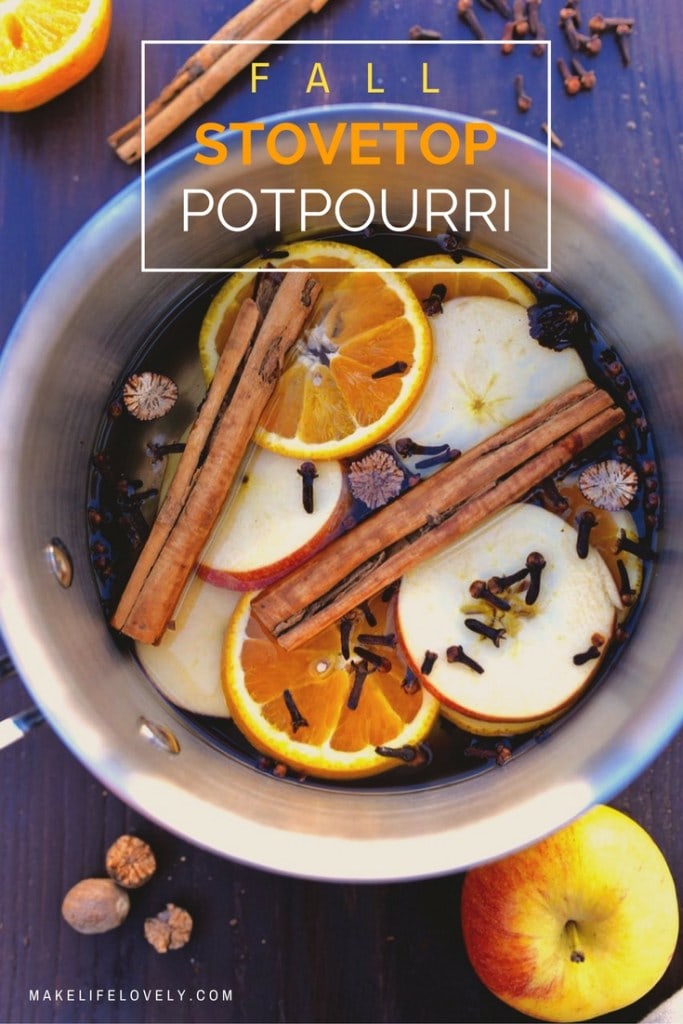 Fall stovetop potpourri recipe Make Life Lovely