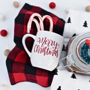 Hot cocoa gift basket Christmas gift with Cricut