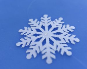 How to make snowflake hanging decorations