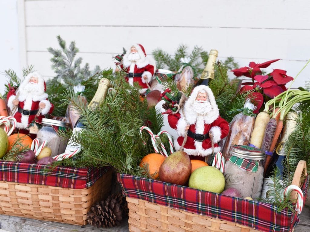 Christmas gift baskets for families