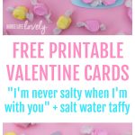 mason jar valentines cards for friends with salt water taffy on top