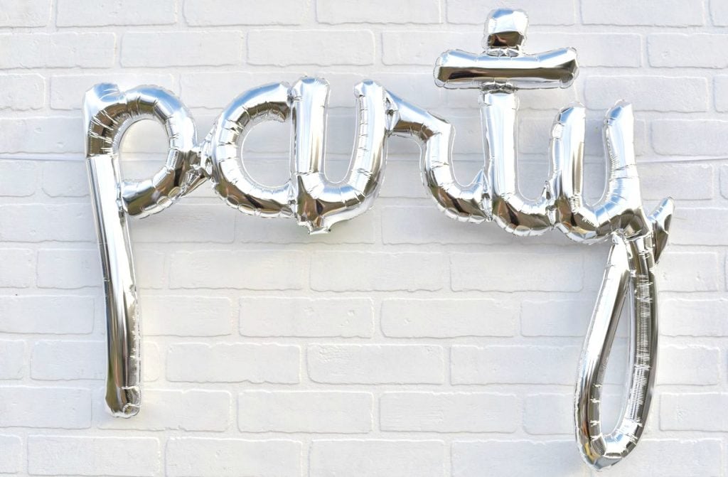 Waffle bar birthday party backdrop
