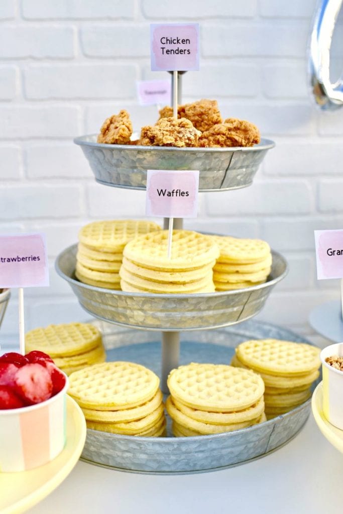 Waffle bar party ideas