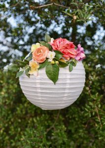 DIY flower paper lanterns. Make these gorgeous paper lanterns with just a few supplies in a few minutes. Perfect for a bridal or baby shower, birthday party, wedding, nursery decor, and more!