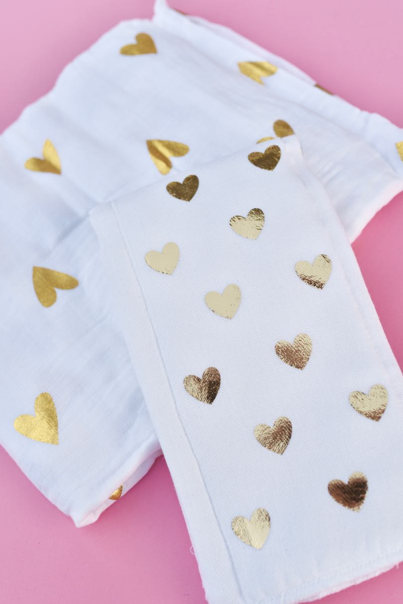 DIY Burp Cloths with Heat Transfer Vinyl + Cricut Make Life Lovely