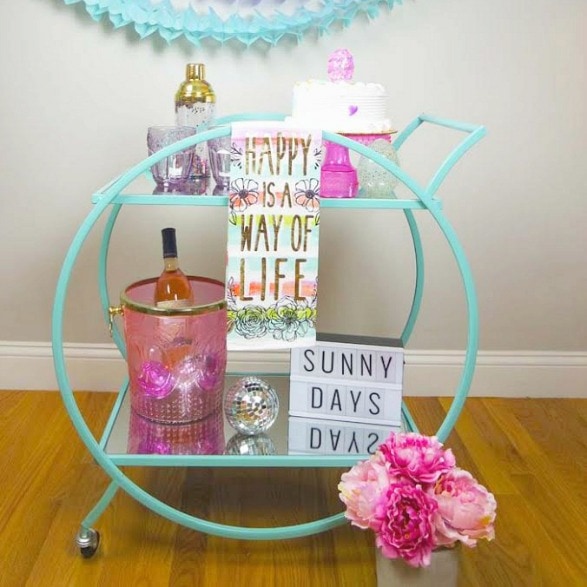 Spring Bar Cart Party Styling Tips + Tricks Make Life Lovely