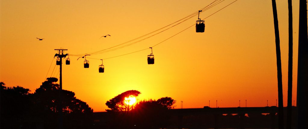 Bayside Skyride at SeaWorld San Diego with kids