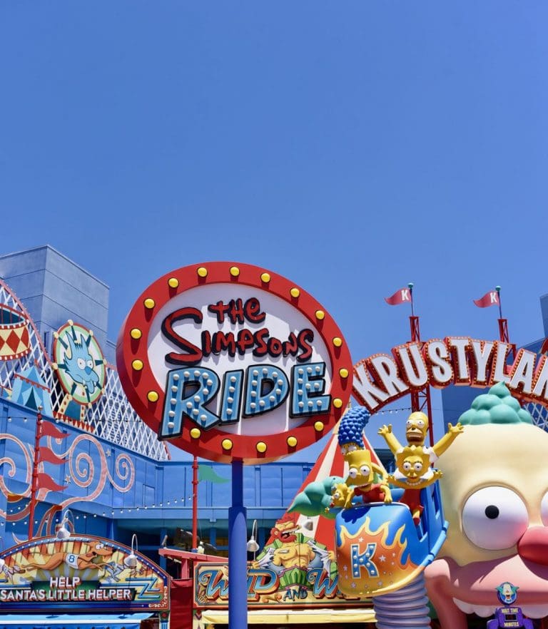 The Simpsons Ride and Krustyland in Top 10 things to do at Universal Studios Hollywood - Make