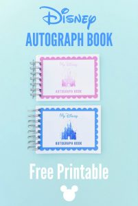 Save Money with this FREE Printable Disney Autograph Book