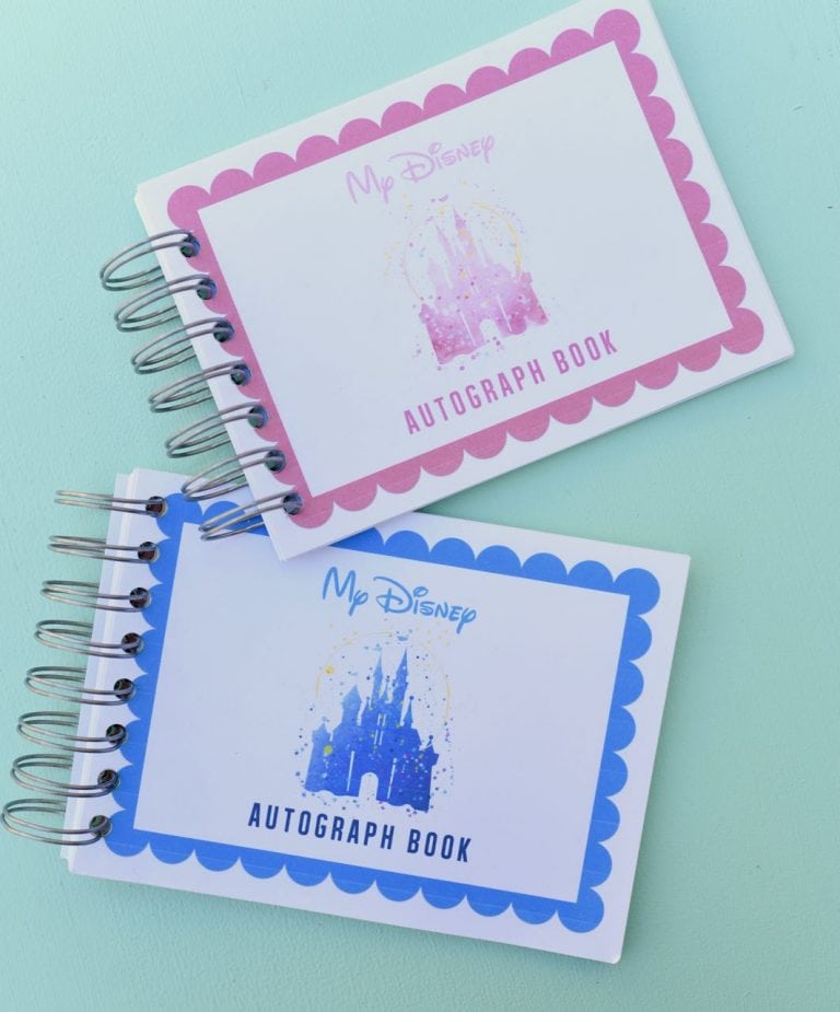 Disney autograph books DIY Make Life Lovely