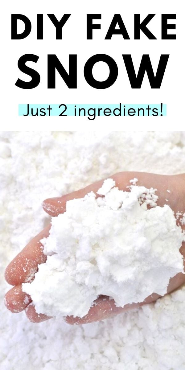 How to Make Fake Snow with Just 2 Ingredients Make Life Lovely