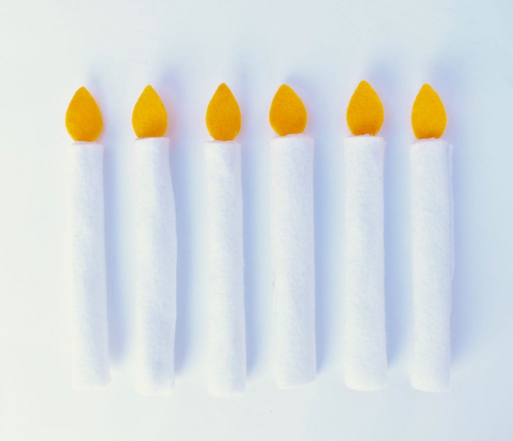 St. Lucia Day crown candles