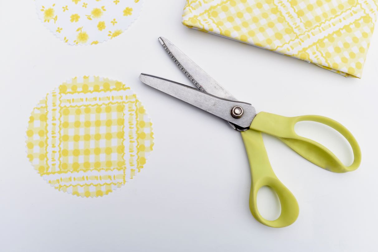 DIY fabric jar lid covers Make Life Lovely