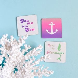 Cricut Infusible Ink coasters