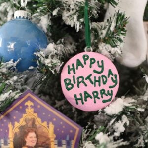 DIY Harry Potter cake Christmas ornament square