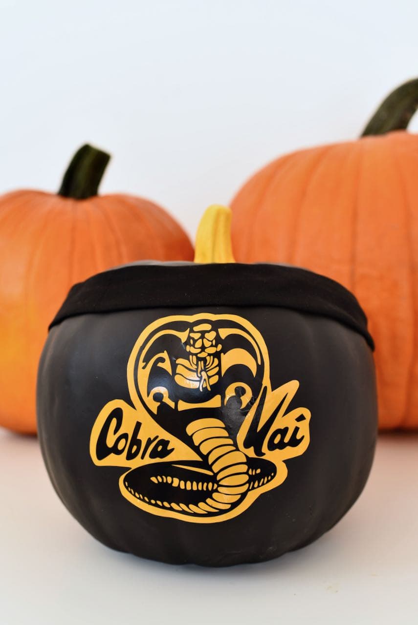 How to Make Easy Cobra Kai Pumpkins for Halloween how-to-make-easy-cobra-kai-pumpkins-for-halloween