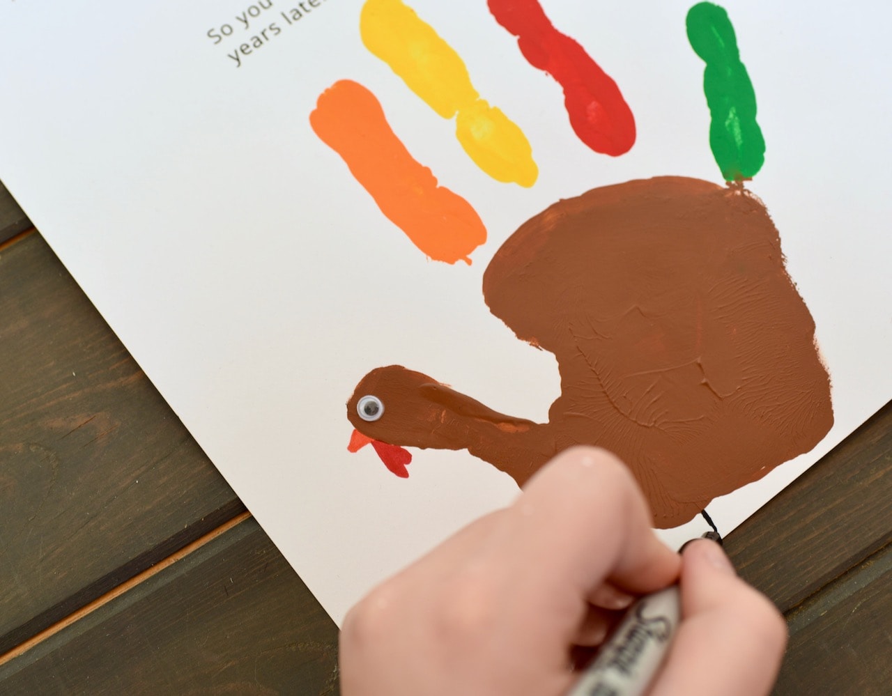 CUTEST Turkey Handprint Craft Poem Printable Make Life Lovely