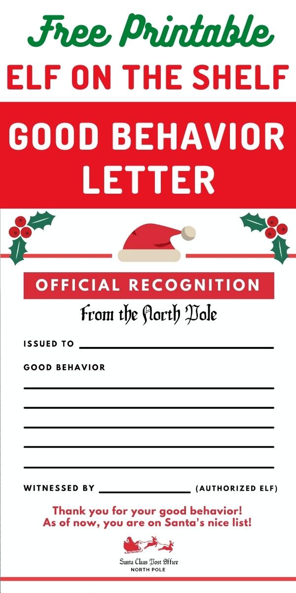 Elf On The Shelf Bad Behavior Letter FREE Printable Make Life Lovely