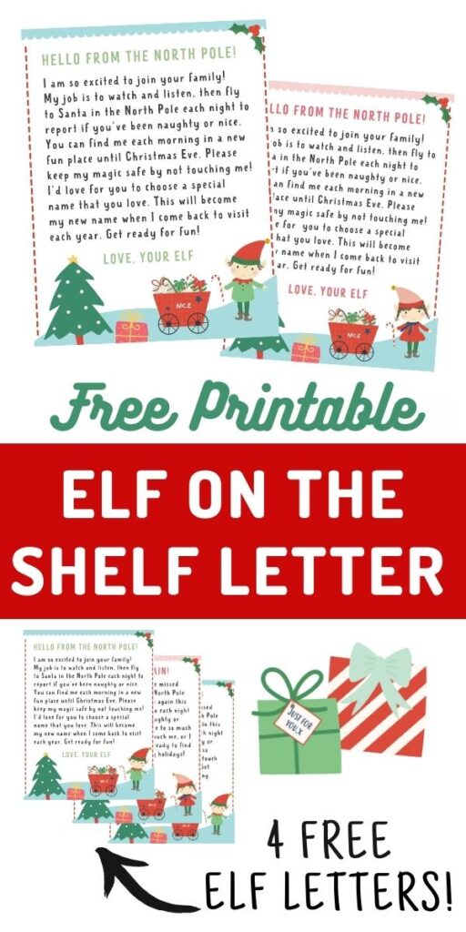FREE Printable Elf on the Shelf Letter - Make Life Lovely