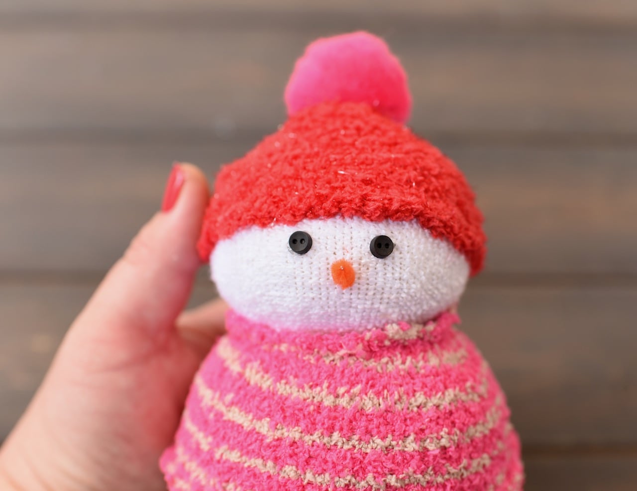 How to Make an Easy Sock Snowman Craft - This Pixie Creates