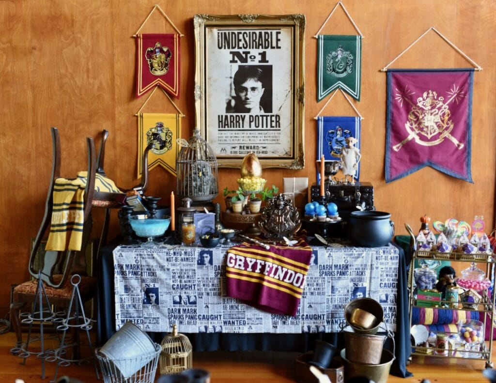 Harry Potter party setup